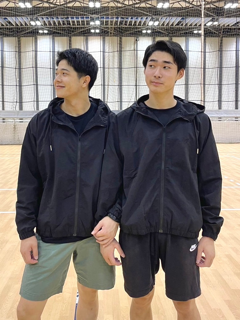 NYLON ZIPUP HOODIE