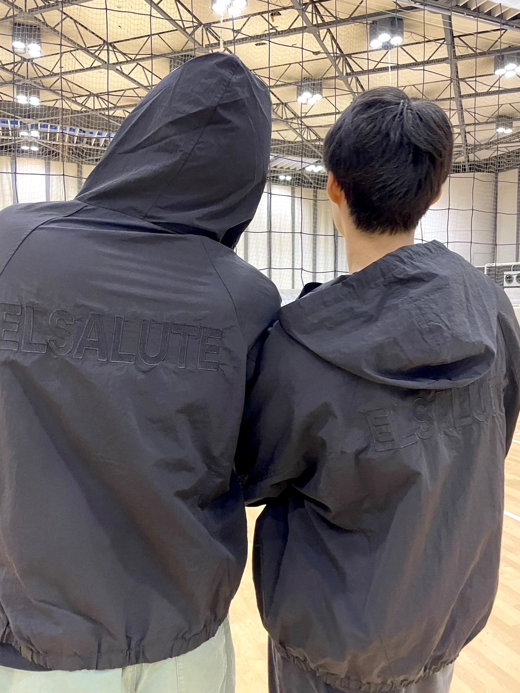 NYLON ZIPUP HOODIE