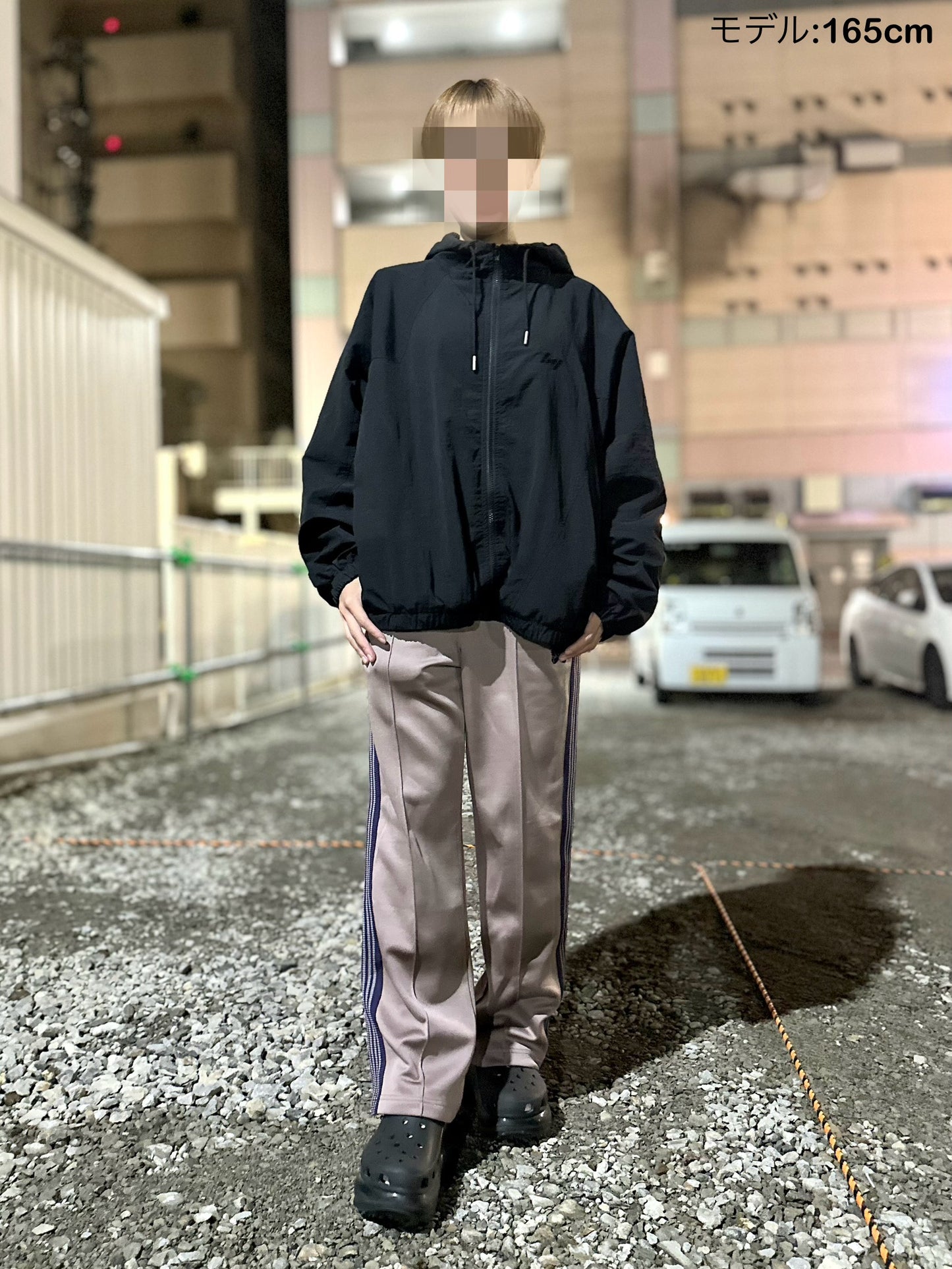 NYLON ZIPUP HOODIE