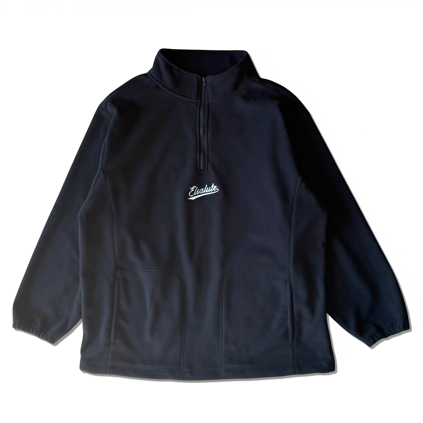 CURSIVE HALF ZIP FLEECE