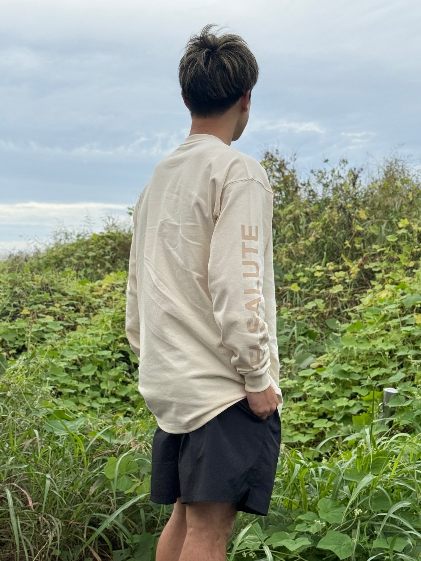 【セット販売】COTTON LONG SLEEVE × NYLON SHORTS