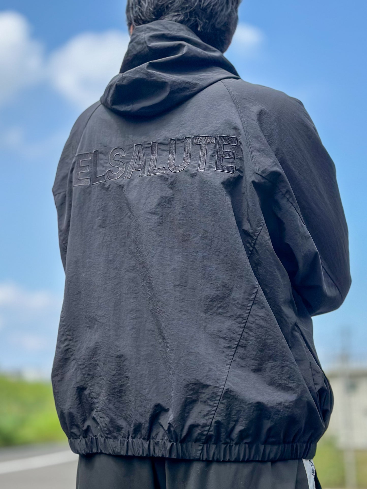 NYLON ZIPUP HOODIE