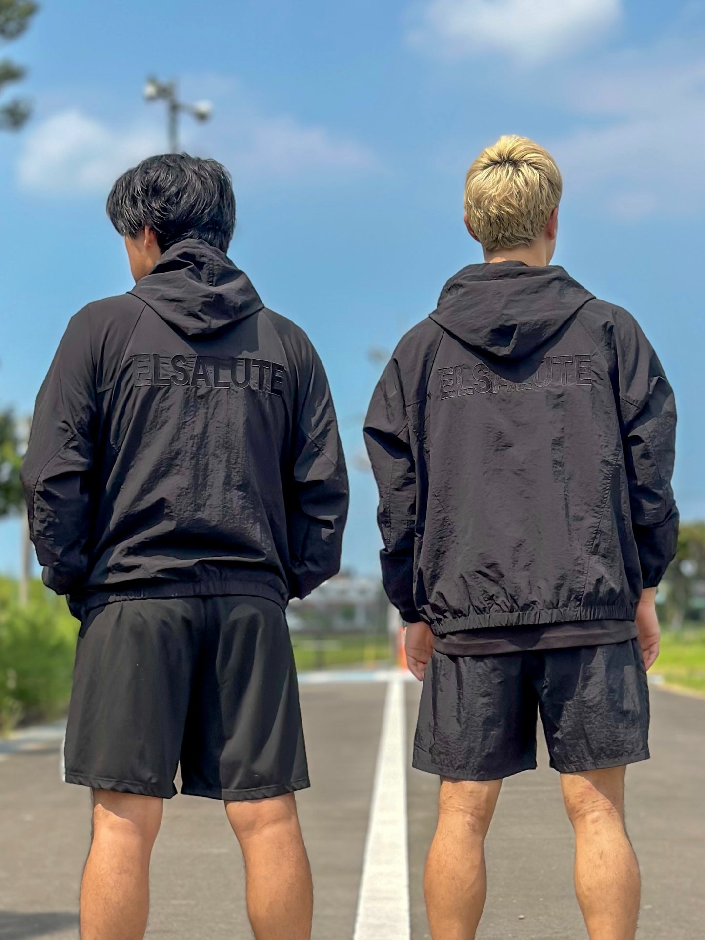 NYLON ZIPUP HOODIE