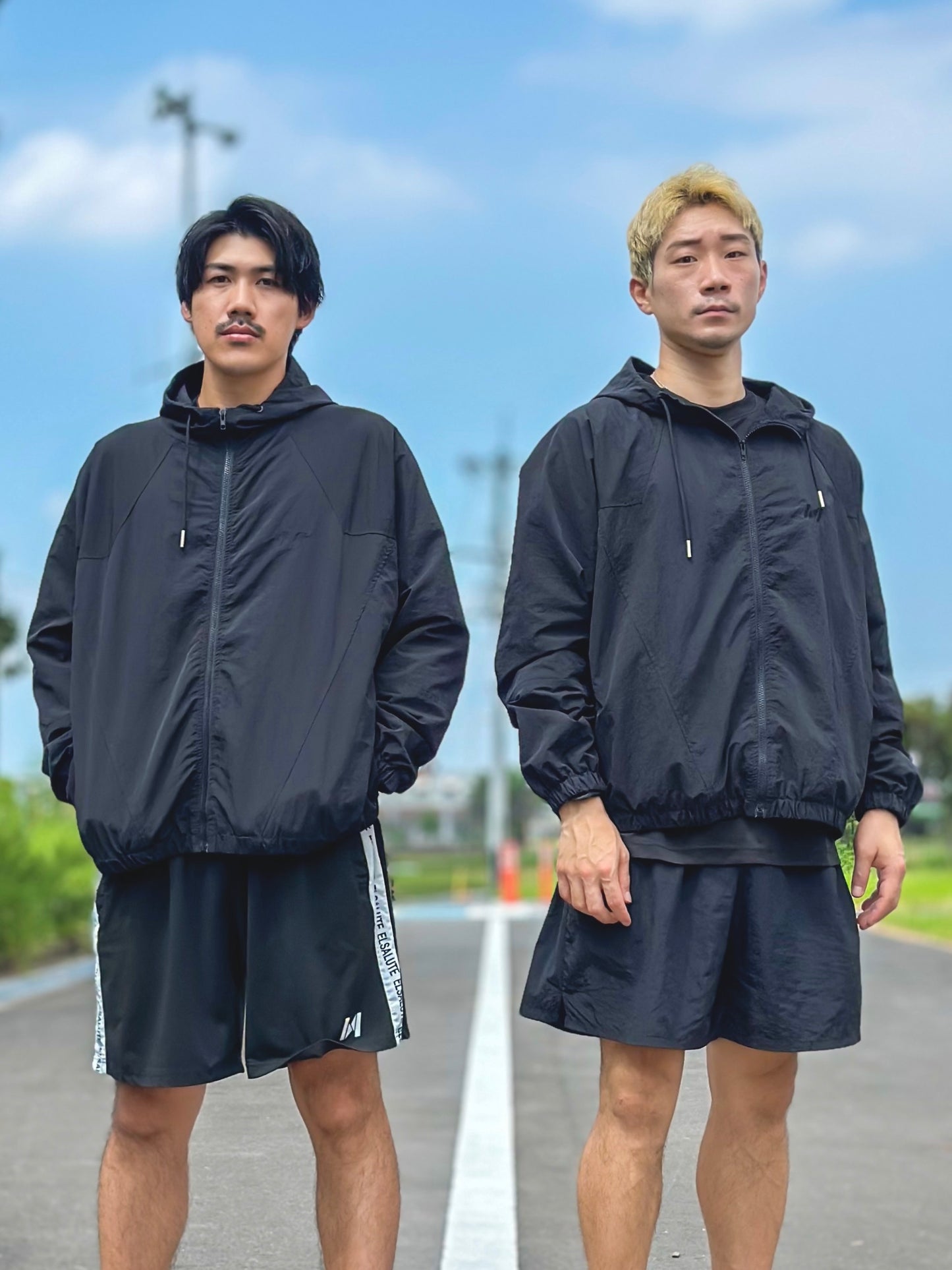 NYLON ZIPUP HOODIE