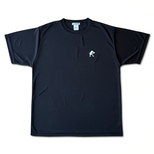 ELSALUTE ブラック シルバー Tシャツ L インターハイ ELSALUTE ELSALUTE ブラック シルバー Tシャツ L インターハイ ELSALUTE