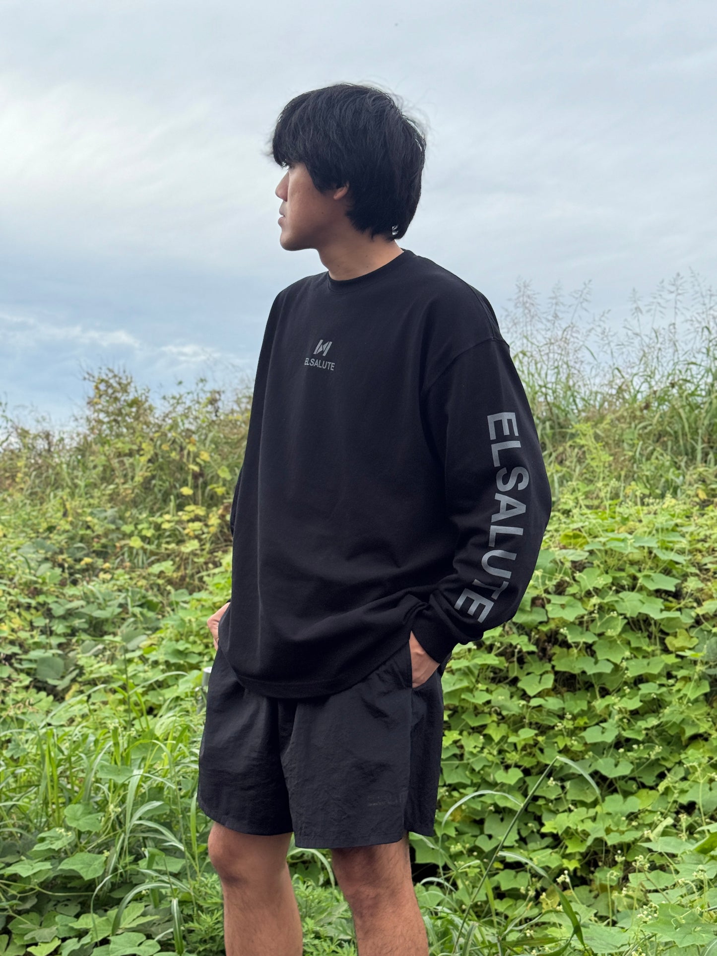 【セット販売】COTTON LONG SLEEVE × NYLON SHORTS