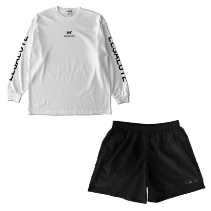 【セット販売】COTTON LONG SLEEVE × NYLON SHORTS